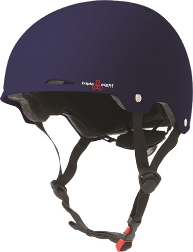 TRIPLE 8 GOTHAM SKATE HELMET XS/S-BLUE MATTE RUBBER CERTFIED/astm