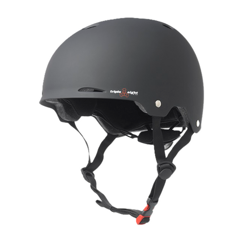 TRIPLE 8 GOTHAM SKATE HELMET XS/S-BLACK RUBBER CERTFIED/astm