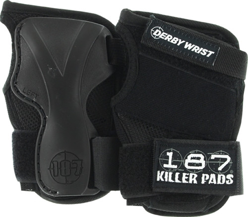 187 DERBY WRIST GUARD LARGE  BLACK