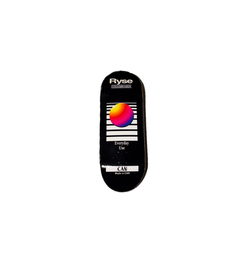 RYSE Broadcast Fingerboard Deck Black 34mm OG Midgard