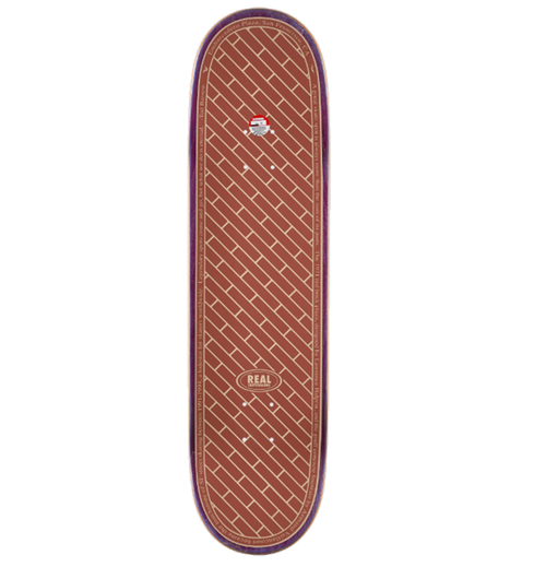 Real EMB Skateboard Deck White 8.5x14.25wb