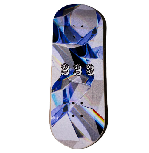 223 Mosaic Fingerboard Deck Purple Silver 34x97 Medium Low