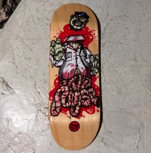 RYSE Undead Guard Fingerboard Deck Red 32mm Midgard