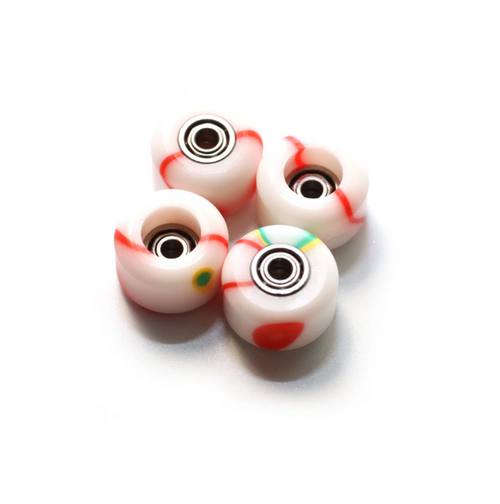 Flatface G9 Dual Bearing Fingerboard Wheels CandySwirl LTD