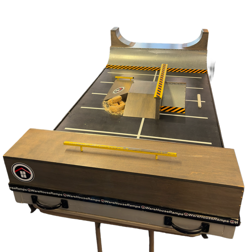 Warehouse Hazard Fingerboard Park Yellow Grey 4x6