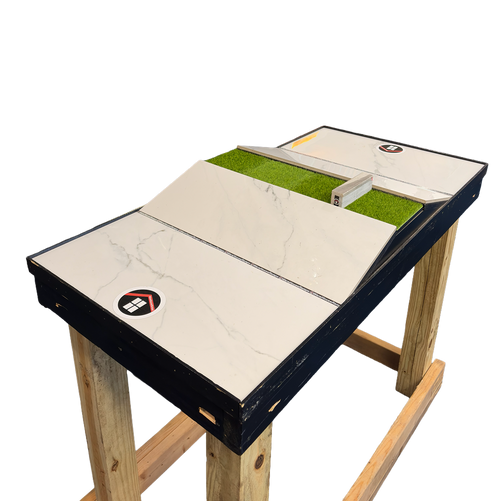 Warehouse Ramps Game of Skate Transition Gap Fingerboard Park w Stand White 30x50