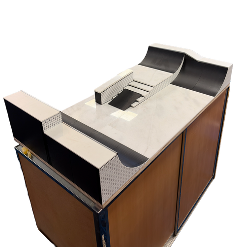 APEX FINGERBOARD PARK Black White 2x3