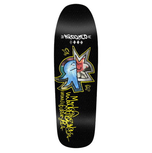 Krooked Gonz Signature Skateboard Deck Black 9.81x14.37WB