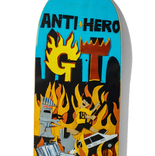 Anti Hero Taylor Kenji Goto Skateboard Deck Blue Orange 8.25x14.3WB