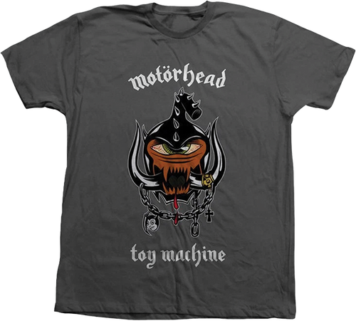 TOY MACHINE MOTORHEAD SS XXLARGE CHARCOAL