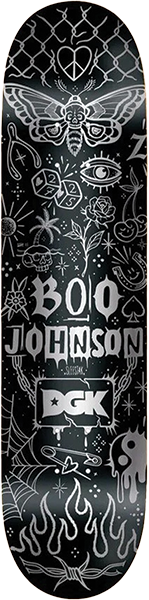 DGK JOHNSON TATTOOS SKATEBOARD DECK 8.25