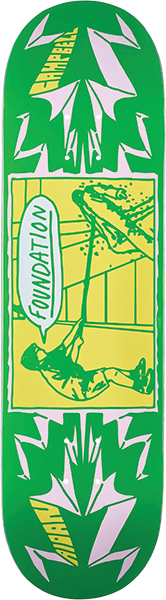 FOUNDATION CAMPBELL POKE SKATEBOARD DECK 8.5
