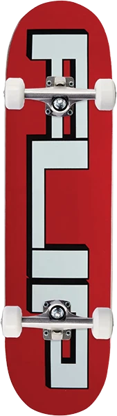 FLIP SQUARE LOGO SKATEBOARD COMPLETE 8.0 RED