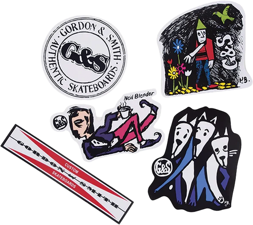 G&S 5 PK ASSORTED DECALS