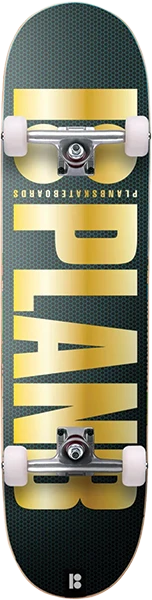 PLAN B OG LOGO SKATEBOARD COMPLETE 8.0 GOLD FOIL