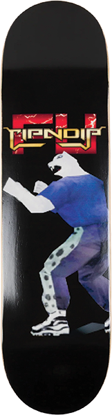 RIP N DIP FIGHTER SKATEBOARD DECK 8.25 BLACK