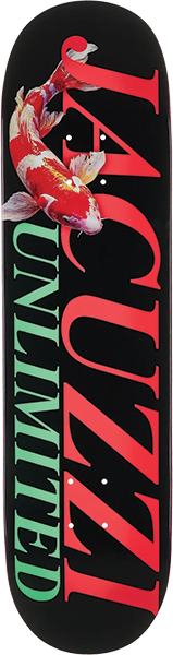 JACUZZI KOI LOGO SKATEBOARD DECK 7.75 BLACK EX7