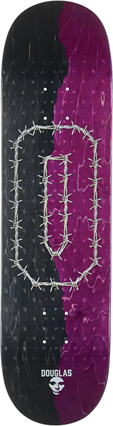 OPERA DOUGLAS BIG O SKATEBOARD DECK 8.25 PURPLE BLACK EX7