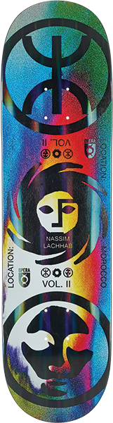 OPERA LACHHAB CRYPTO SKATEBOARD DECK 8.5 BLACK OILSLICK EX7