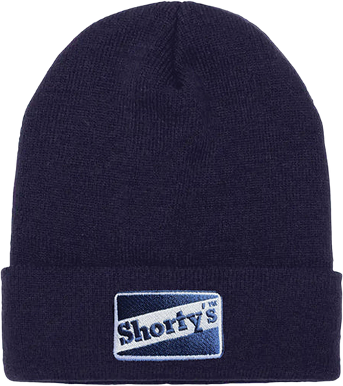 SHORTY'S ORIGINAL NAVY LOGO CUFF BEANIE NAVY