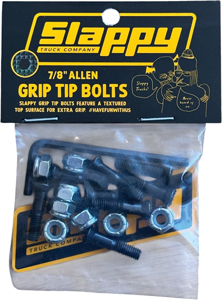 SLAPPY GRIP TIP ALLEN BOLTS SET 7 8" BLACK