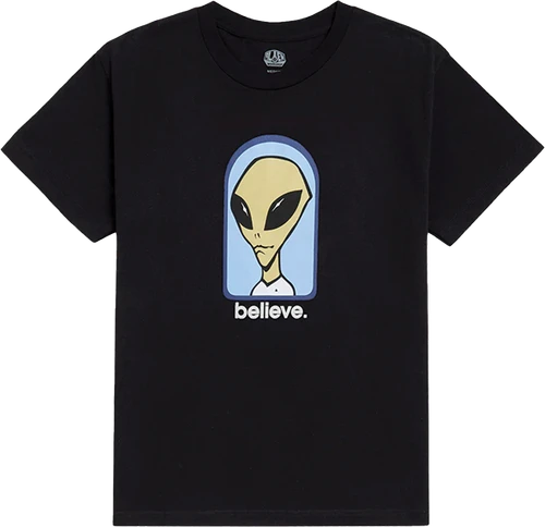 ALIEN WORKSHOP BELIEVE SS XLARGE BLACK LT.BLUE NAVY