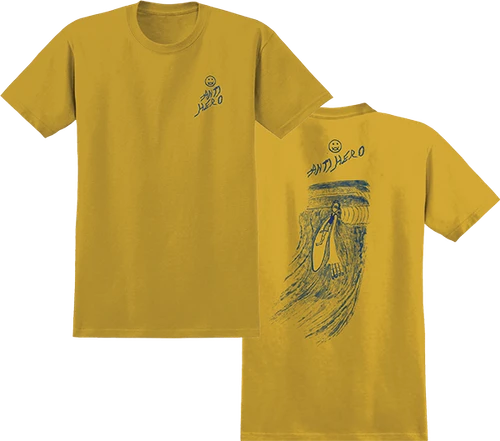 ANTI HERO EXPRESSIONS SUN SS SMALL HEATHER MUSTARD