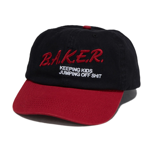 Baker Narc Dad Cap Black Red One Size