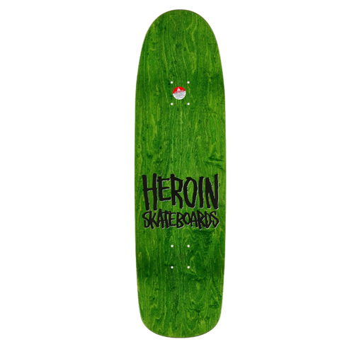 Heroin Sword Skateboard Deck Silver 9.0x14wb