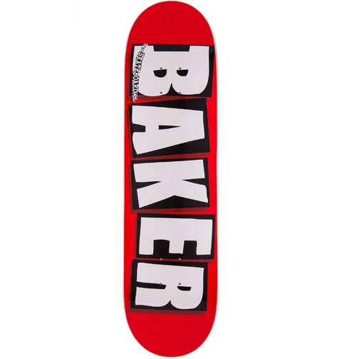 Baker Brand Logo Skateboard Deck Red Black White 8.25