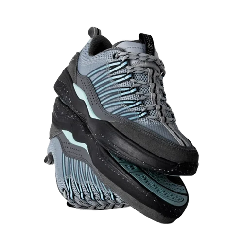 Es Imprint Skate Shoes Grey Black Blue 10