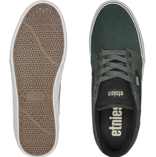 Etnies Barge LS Foundation Skate Shoes Green Black