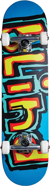 BLIND CLS MATTE OG LOGO SKATEBOARD COMPLETE-8.0 LT.RED TEAL