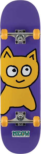 MEOW BIG CAT SKATEBOARD COMPLETE-8.25 PURPLE
