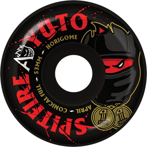 SPITFIRE F4 99A APRIL HORIGOME CONICAL FULL 53MM BLK WHEELS SET