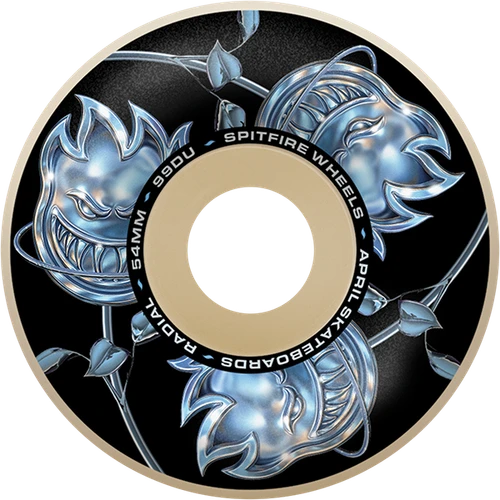 SPITFIRE F4 99A APRIL BIGHEAD ROSE RADIAL 54MM NAT WHEELS SET