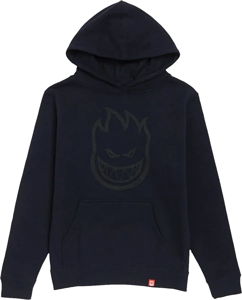 SPITFIRE BIGHEAD YTH HOODIE SWEATSHIRT LARGE CLASSIC NAVY BLACK