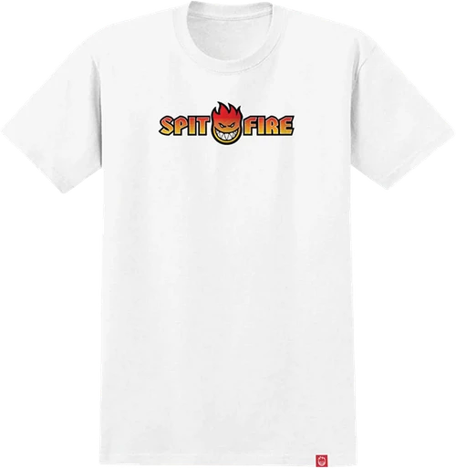 SPITFIRE OG SPLIT FADE FILL SS TSHIRT MEDIUM WHITE