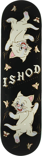 REAL WAIR KITTEN SCRATCH TT SKATEBOARD DECK-8.5 BLACK