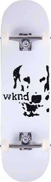WKND LOUIE TEAM SKATEBOARD COMPLETE-8.25 WHITE