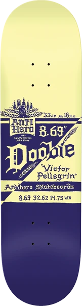 ANTI HERO PELLEGRIN DOOBIE MAS FRESCOS SKATEBOARD DECK-8.69 PURPLE
