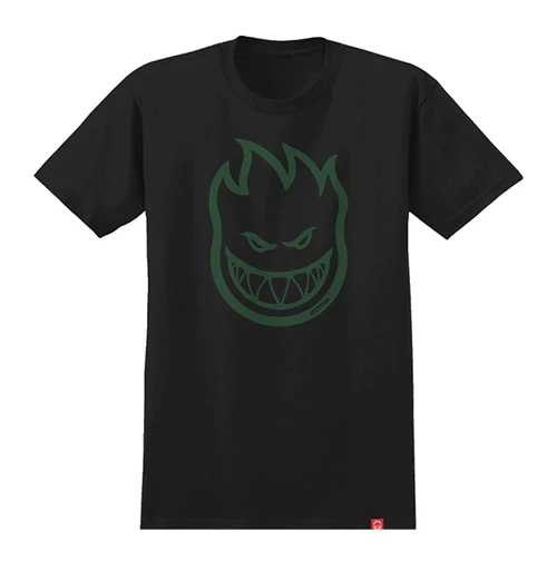 Spitfire Bighead SS TShirt Black Green Large