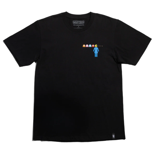 Girl OG PacMan Maze SS Tshirt Black Large