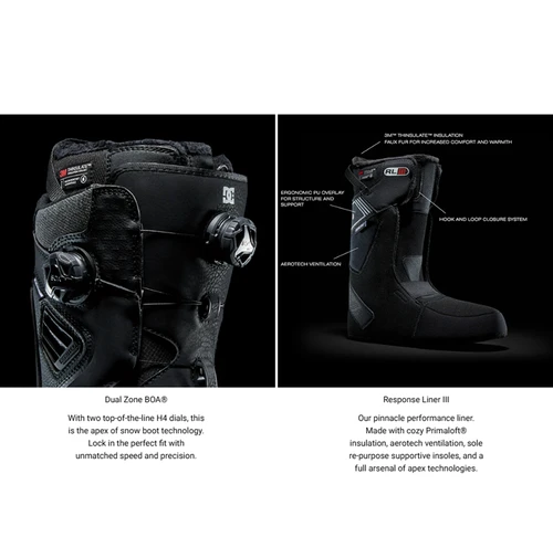 DC Mora StepOn Snowboard Boots Womens Black 8