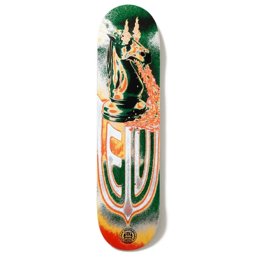 Evisen Vomit Horse Skateboard Deck Green Natural 8.5x14.25WB
