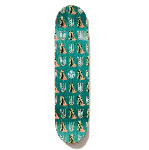 Evisen Vomit Horse Skateboard Deck Green Natural 8.5x14.25WB