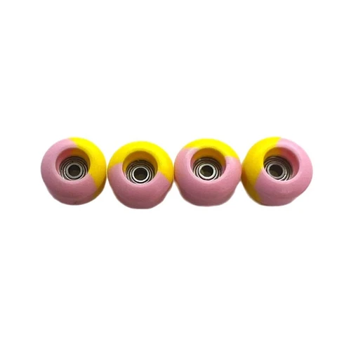 LC Street Shape Urethane Fingerboard Pro Wheels Starburst 8mm 65D