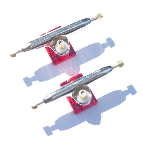 LC V4 Fingerboard Pro Trucks Red Silver 34mm