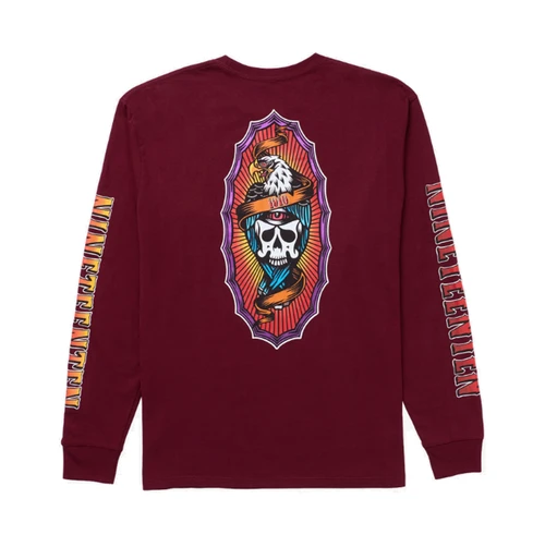 1910 Hawks On The Run Longsleeve Tee Maroon