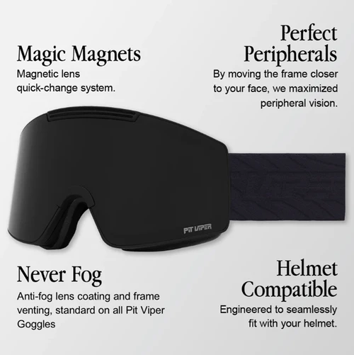 Pit Viper ProForm Snow Goggles The Exec Smoke